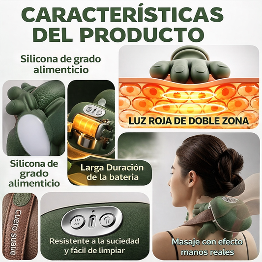 Masajeador Portátil de Cuello y Hombros Relajante-Tu Masajista en Casa