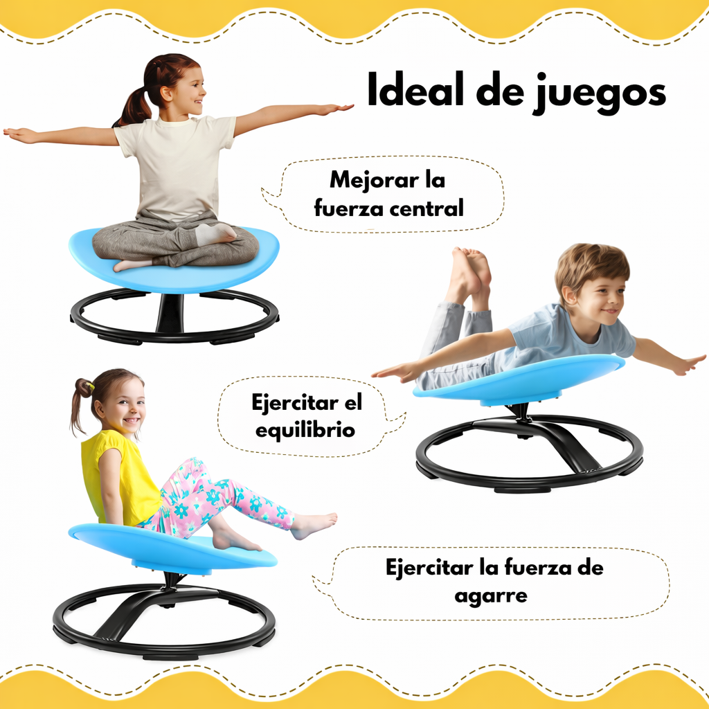 Silla Giratoria 360° para niños y niñas – ¡Diversión sin límites!
