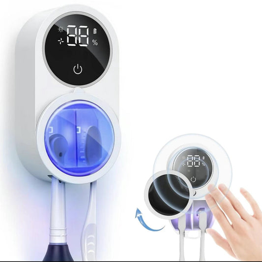 Esterilizador UV-C Inteligente para Cepillos de Dientes con Sensor Automático