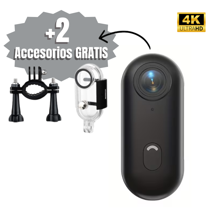 Cámara Action 4K Magnética Ultra HD