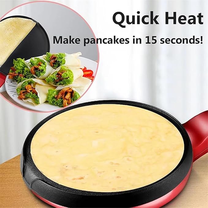 Crepera eléctrica antiadherente para hacer crepes perfectos en casa