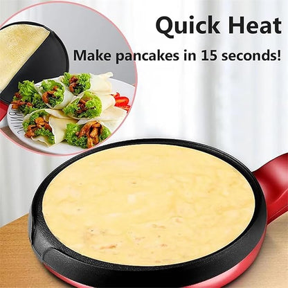 Crepera eléctrica antiadherente para hacer crepes perfectos en casa