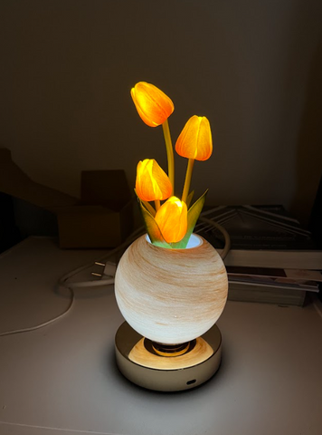 Lampara LED  de  Tulipanes RGB