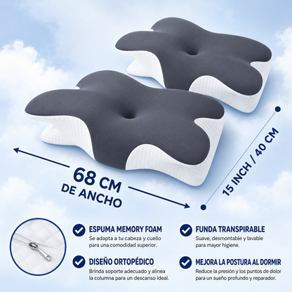Almohada Cervical Premium Viscoelástica (memory foam)