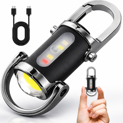 Llavero con Luz de Emergencia de Alta Potencia (Cuerpo de  Metal )