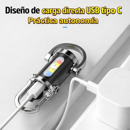 Llavero con Luz de Emergencia de Alta Potencia