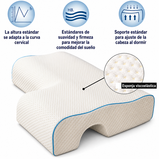 Almohada Ortopédica Para Parejas Viscoelástica