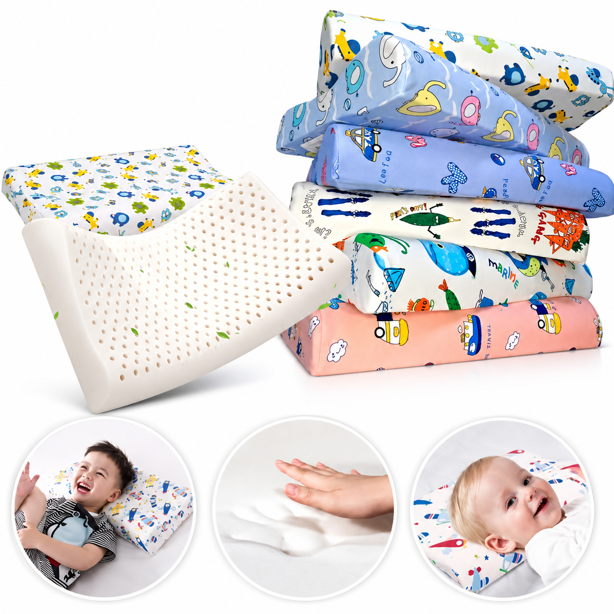 Almohada Ergonómica Viscoelástica para Niños
