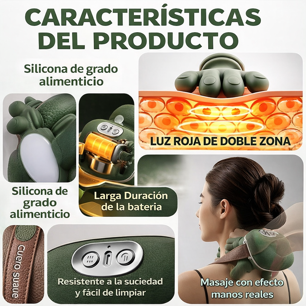 Masajeador Portátil de Cuello y Hombros Relajante-Tu Masajista en Casa