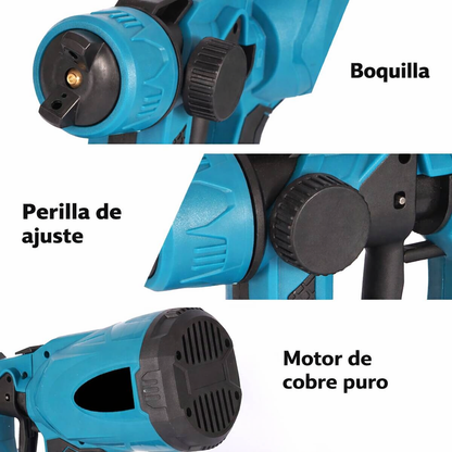 Pulverizador de Pintura Inalámbrico 288V – Incluye 2 Baterías Recargables y Boquillas Intercambiables