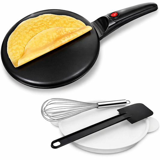Crepera eléctrica antiadherente para hacer crepes perfectos en casa