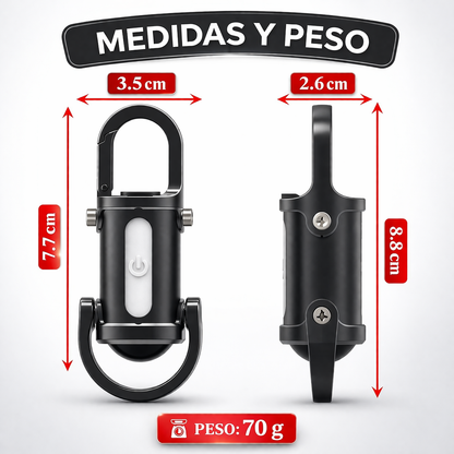 Llavero con Luz de Emergencia de Alta Potencia