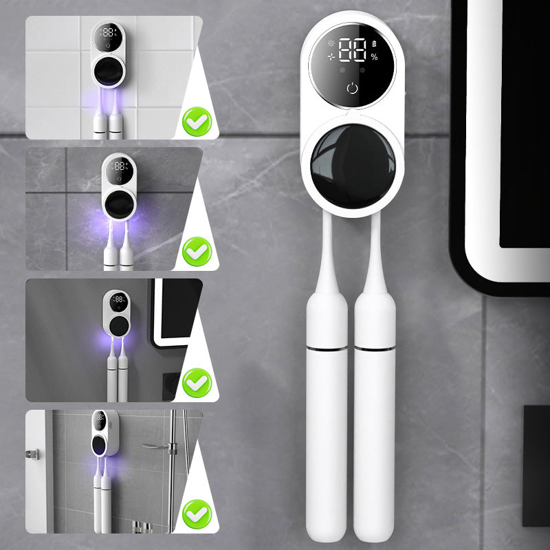 Esterilizador UV-C Inteligente para Cepillos de Dientes con Sensor Automático